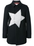 Education From Youngmachines Star Patch Short Coat, Men's, Size: 2, Black, Polyester/lambs Wool