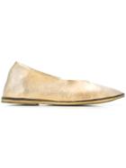 Marsèll Metallic Ballerina Shoes - Gold