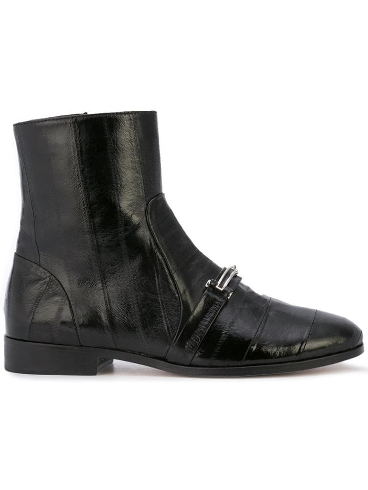 Newbark Newbark Joeyboot Black Furs & Skins->calf Leather