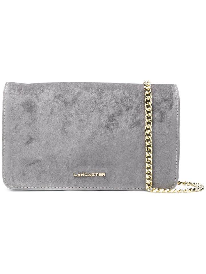 Lancaster Logo Plaque Crossbody Bag - Grey
