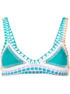 Kiini - Liv Bikini Top - Women - Nylon/polyester/spandex/elastane - M, Blue, Nylon/polyester/spandex/elastane