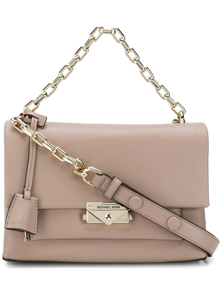 Michael Kors Cece Medium Shoulder Bag - Neutrals