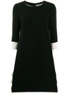 D.exterior Scalloped Midi Dress - Black