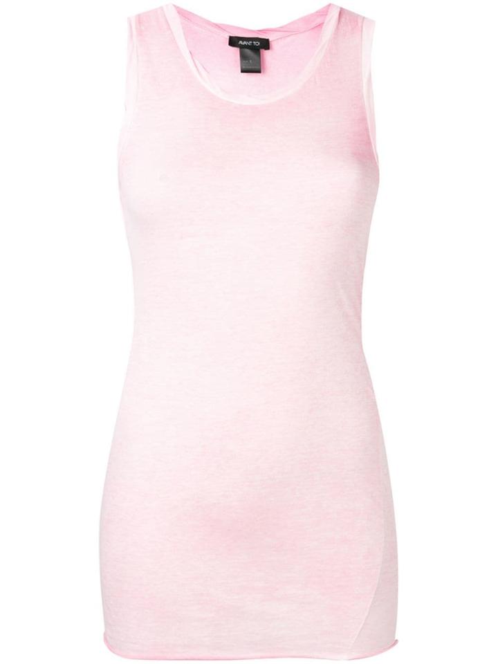 Avant Toi Round Neck Tank Top - Pink