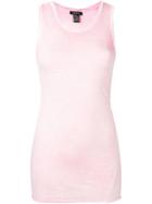 Avant Toi Round Neck Tank Top - Pink