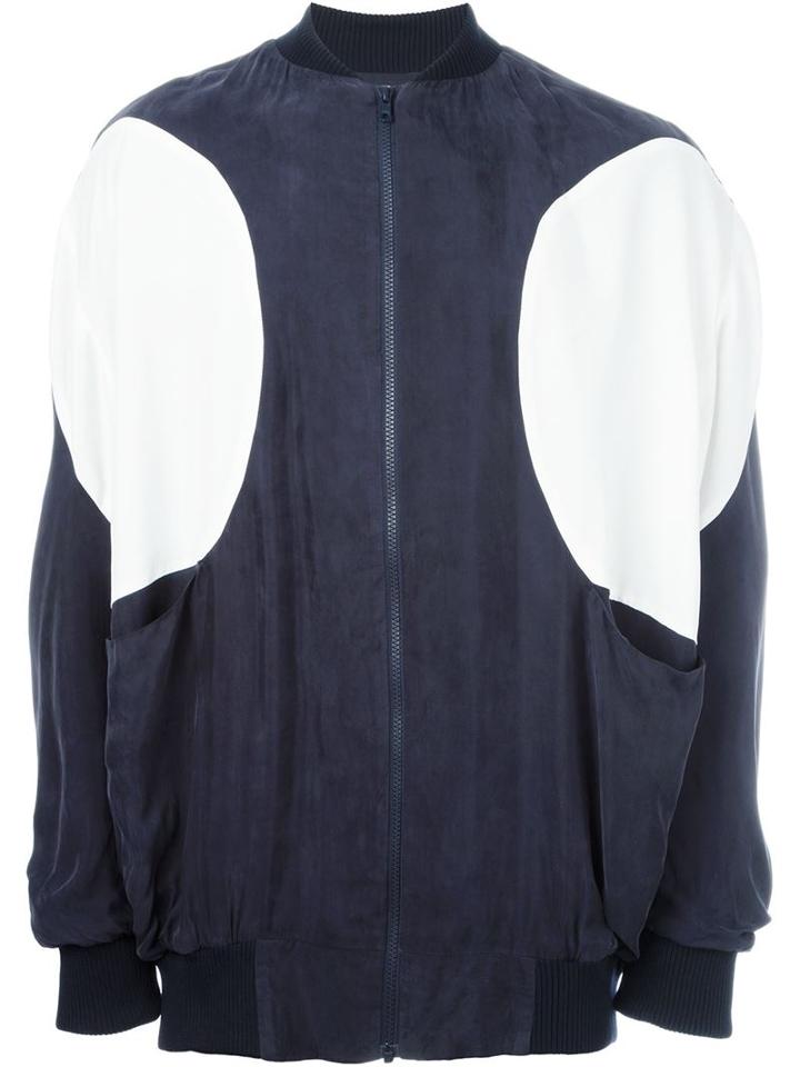 Henrik Vibskov Circle Bomber Jacket, Men's, Size: M, Blue, Cupro/rayon