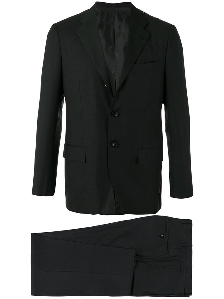 Kiton - Two-piece Suit - Men - Cupro/virgin Wool - 50, Black, Cupro/virgin Wool