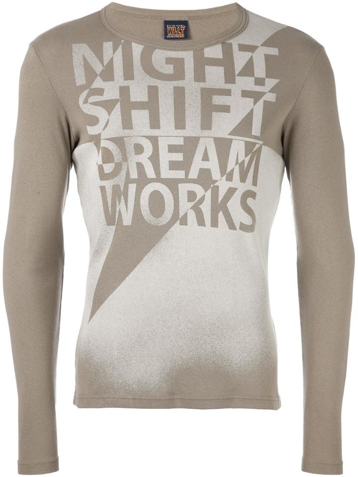 Walter Van Beirendonck Vintage Front Print T-shirt - Brown
