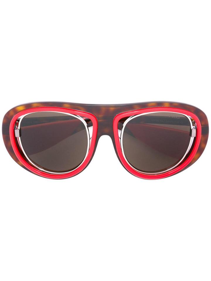Emilio Pucci Square Shaped Sunglasses - Black