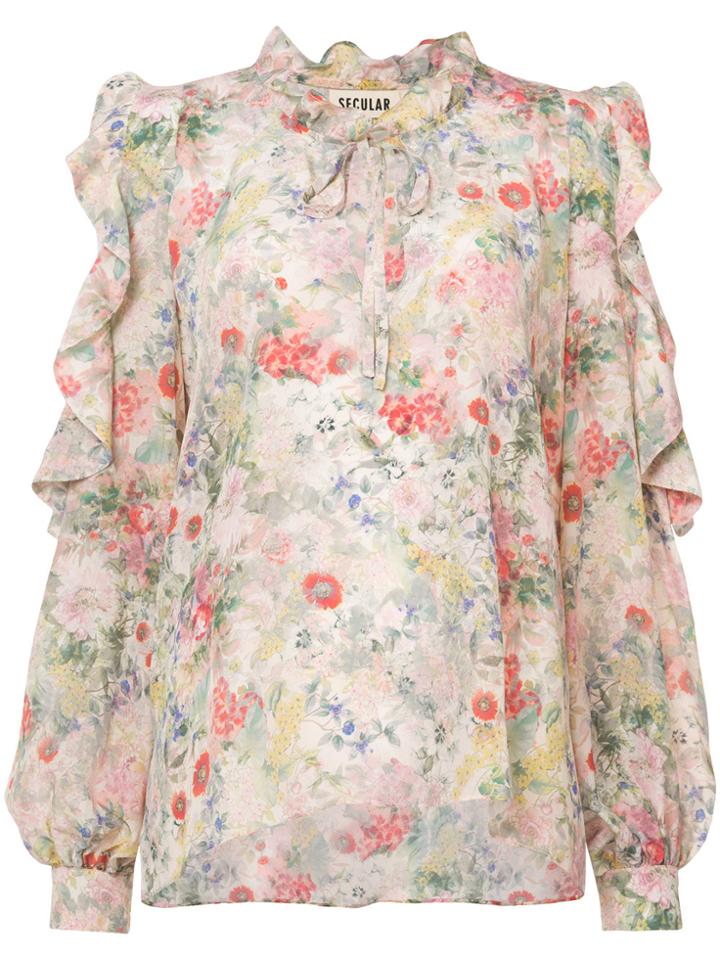 Secular. Lab Floral Longsleeved Blouse - Multicolour