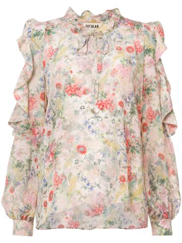 Secular. Lab Floral Longsleeved Blouse - Multicolour