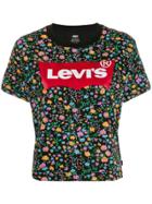 Levi's Logo Floral Print T-shirt - Black