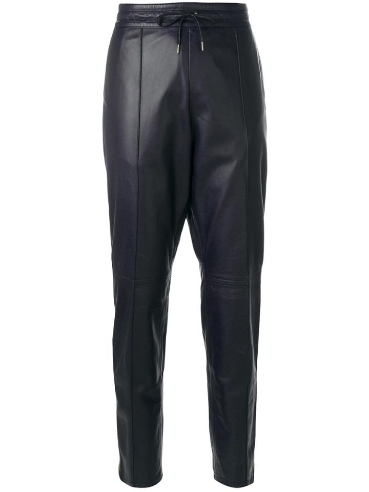 Joseph Drawstring Cropped Pants - Blue