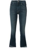 Mother Cropped Flared Jeans, Women's, Size: 28, Blue, Cotton/polyester/spandex/elastane