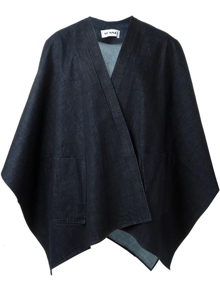 Sunnei Denim Poncho
