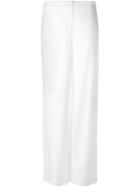Helmut Lang Wide Leg Trousers, Women's, Size: 6, White, Acetate/viscose