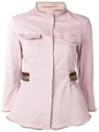 Bazar Deluxe Shirt Jacket, Women's, Size: 38, Pink/purple, Cotton/spandex/elastane