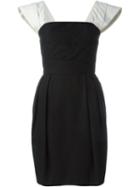 Lanvin Vintage Contrast Sleeve Dress, Women's, Size: 38, Black