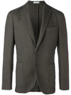 Boglioli Two Button Blazer, Men's, Size: 46, Black, Cotton/cupro
