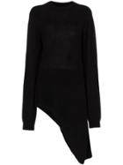 Khaite Esme Side Tie Jumper - Black
