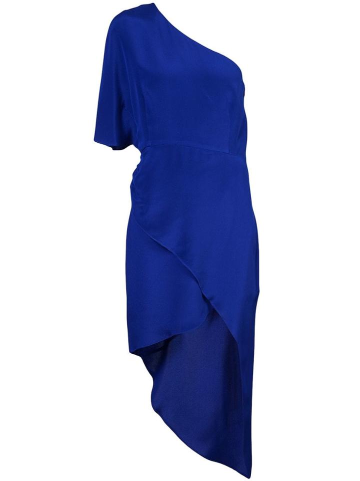 Haney One-shoulder Asymmetric Dress - Blue