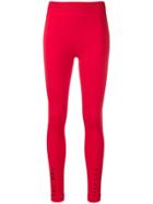 Unravel Project Mid Rise Leggings - Red
