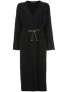 Fabiana Filippi Long Cashmere Cardigan - Black