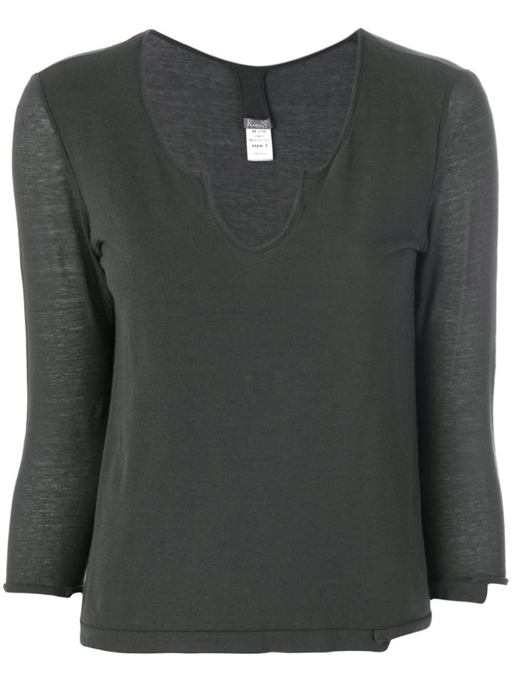 Kristensen Du Nord Raw Edge T-shirt - Grey