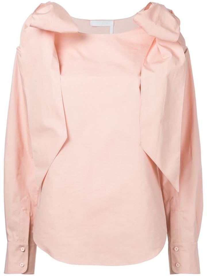 Chloé Bow Shoulder Blouse - Yellow