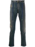 Diesel Belted Slim High-rise Jeans - Blue