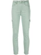 Paige Hoxton Skinny Cargo Trousers - Green