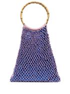My Beachy Side Aphrodite Beaded Crochet Tote Bag - Pink
