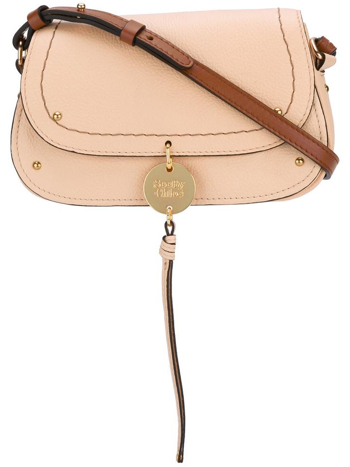 See By Chloé - Hanging Tassel Bag - Women - Cotton/calf Leather - One Size, Women's, Nude/neutrals, Cotton/calf Leather