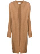 Semicouture Long-sleeve Midi Cardigan - Brown