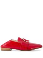 Hogl Round Toe Loafers - Red