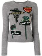 Alice+olivia La Embroidered Jumper - Black
