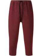 Aganovich Drop Crotch Trousers, Men's, Size: 48, Red, Wool