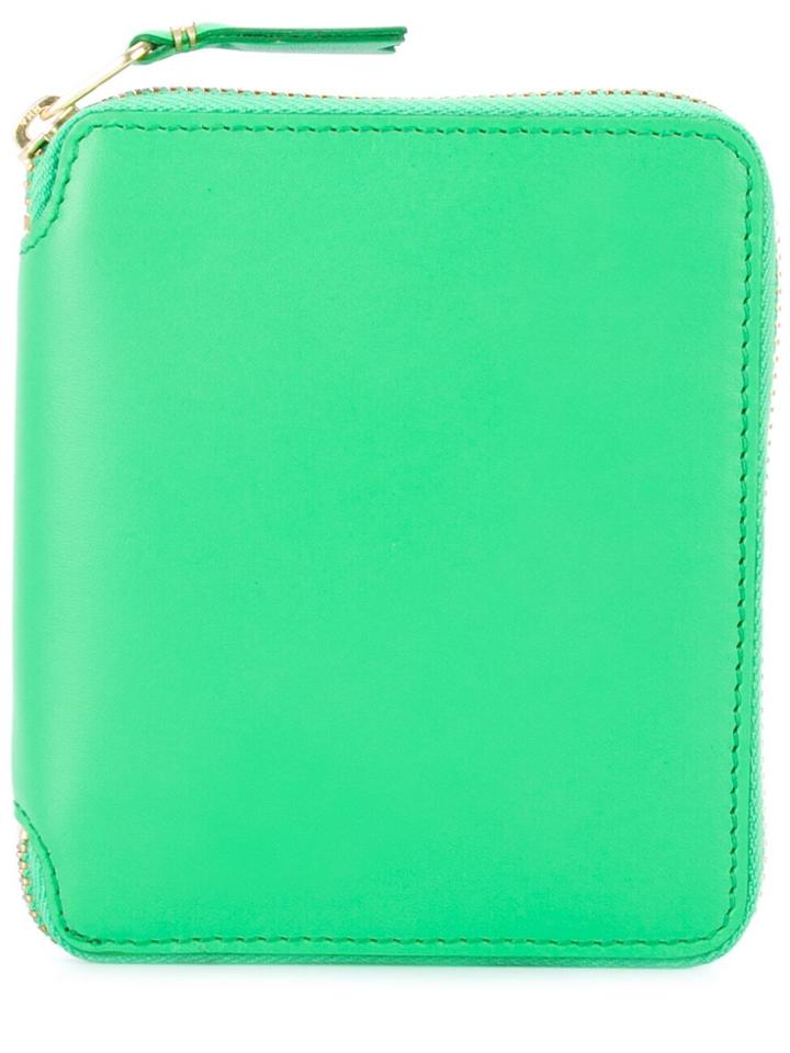 Comme Des Garçons Wallet Rectangular Zip Wallet - Green