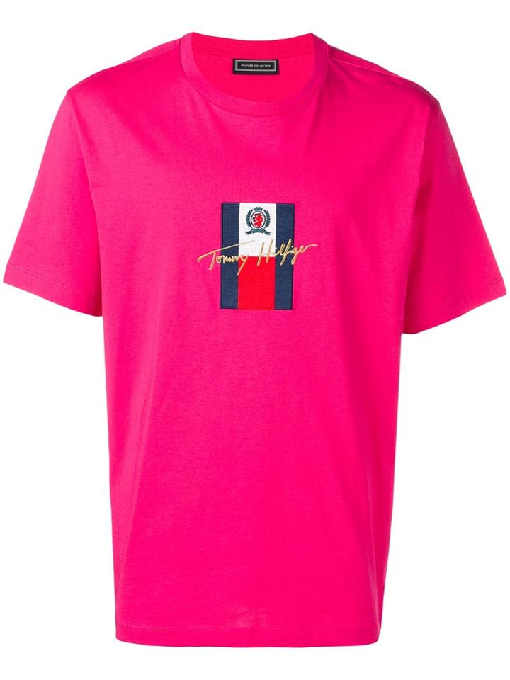 Tommy Hilfiger Embroidered Logo T-shirt - Pink