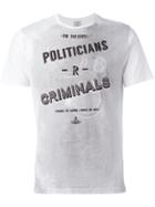 Vivienne Westwood Man 'politicians/criminals' T-shirt - Grey