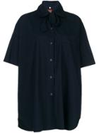 Romeo Gigli Vintage Tie-front Shirt - Blue