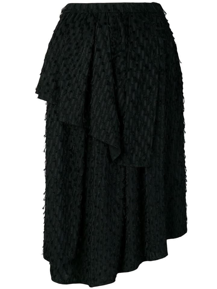 Christian Wijnants Suzu Tiered Skirt - Black