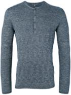 John Varvatos - Ribbed-knit T-shirt - Men - Silk/cotton/linen/flax/polyamide - Xl, Blue, Silk/cotton/linen/flax/polyamide
