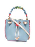 Sophia Webster Blue Leather Romy Bucket Bag