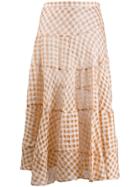 Isa Arfen Checked Skirt - Brown