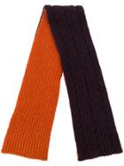 Barena Cable Knit Scarf - Yellow & Orange