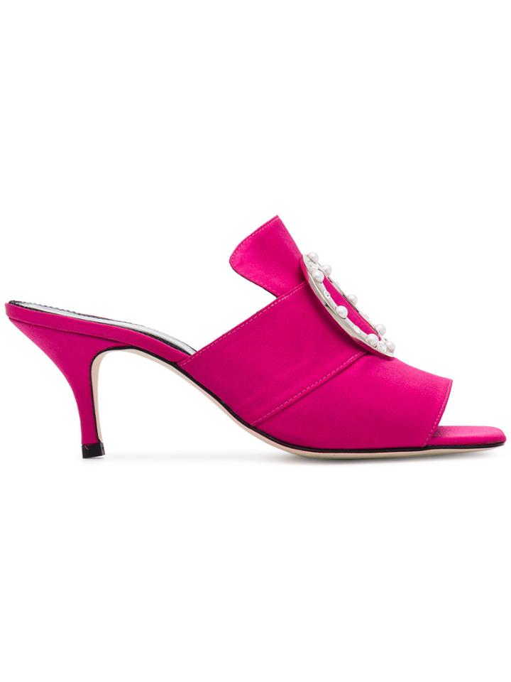 Dorateymur Pink Gala 70 Mules - Pink & Purple