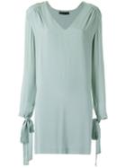 Talie Nk Shift Dress, Women's, Size: 36, Green, Silk