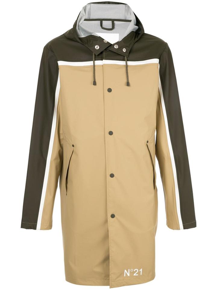 Nº21 Slim Rain Jacket - Brown