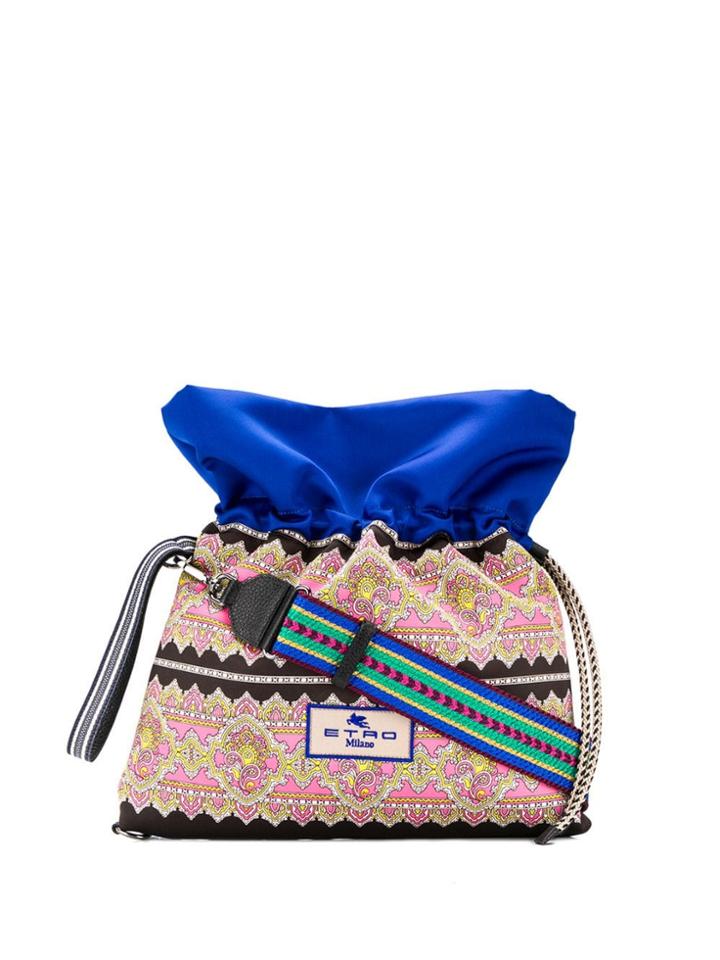 Etro Printed Drawstring Bag - Black